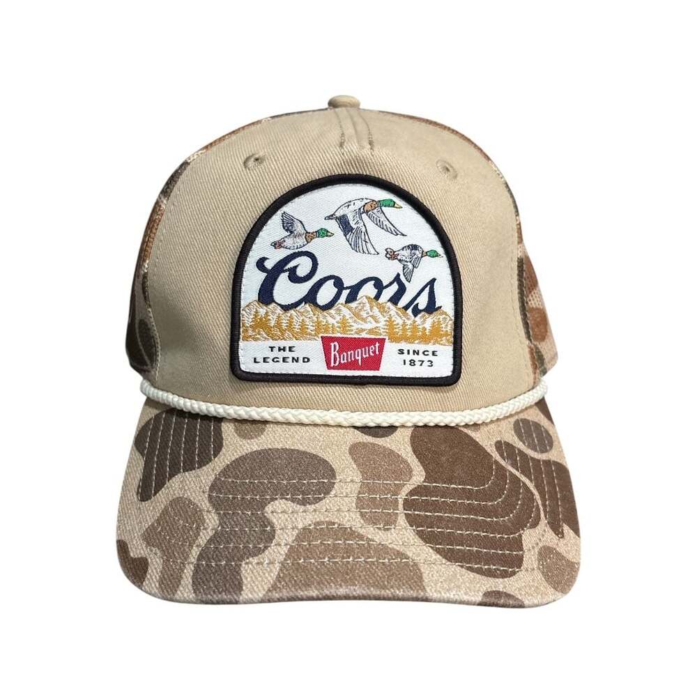 Coors Banquet Duck Camo Snapback Trucker Hat